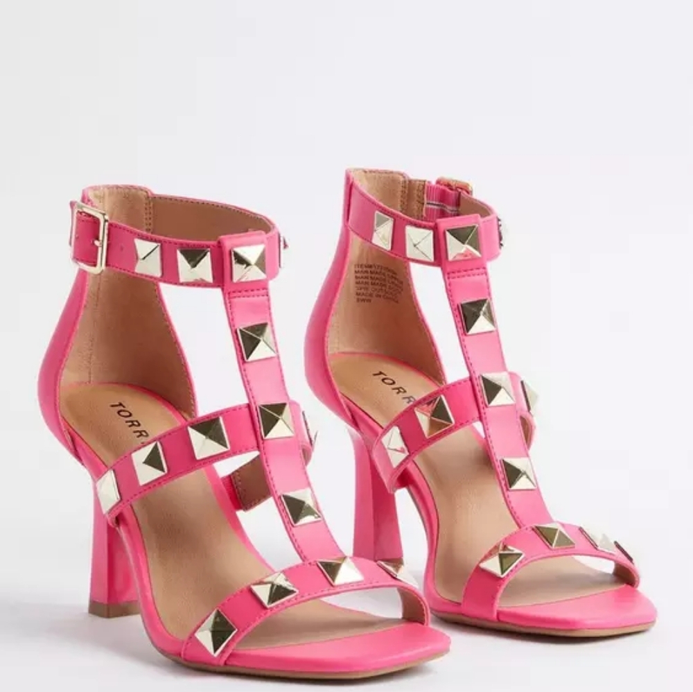 *Final Price* Torrid Pink Studded Women's Heels 11.5 WW